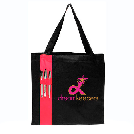 Dream Keepers Black Tote with Pen Holder